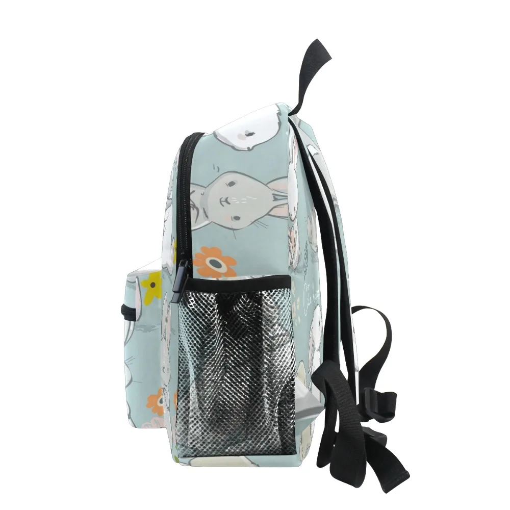 Детский рюкзак ALAZA для детей 3-8 лет, школьный рюкзак с принтом кролика для дошкольников, рюкзак для детского сада для мальчиков и девочек