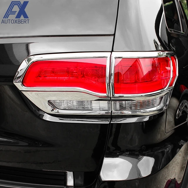 Ax Rear Tail Light Lamp Taillight Chrome Trim Cover For Jeep Grand Ax Rear Tail Light Lamp Taillight Chrome Trim Cover For Jeep Grand Cherokee 2017 2016 Car Styling Decoration Protector