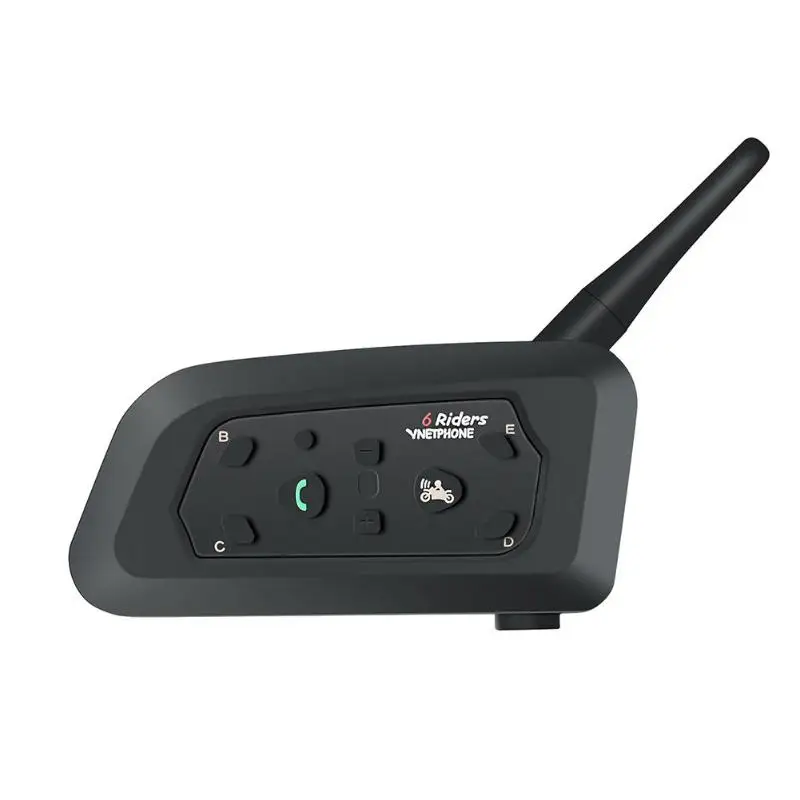

V6 1200M Motorcycle Bluetooth Helmet Headset Intercom for 2 Riders Waterproof Wireless Interphone Helmet Headset