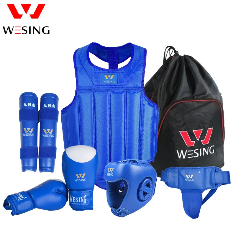 Комплект Wesing wushu sanda комплект из 6 предметов защитная Шестерня для головы