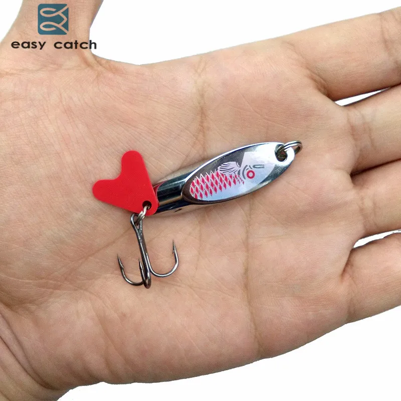Easy Catch 2 шт. 10 г жесткая металлическая ложка рыболовная морская приманка китайский