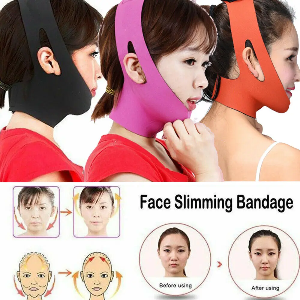 Тонкая маска для лица для похудения для лица для уменьшения двойной подбородок кожи для подтягивания лица бандажный пояс
