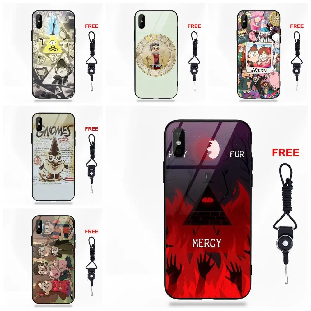 

Vvcqod Gravity Falls Book Soft TPU Frame Tempered Glass Custom Design For Apple iPhone 5 5C 5S SE 6 6S 7 8 Plus X XS Max XR