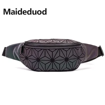

Fashion Unisex Geometry Fanny Pack Luminous Waist Bags Women Waist Noctilucent Belt Bag Luxury Brand Travel Chest Shoulder Bags