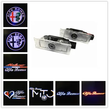 

2Pcs for Alfa Romeo 159 LED Car Door Welcome Light Logo Projector for Alfa Romeo 159 Giulia Giulietta Mito Stelvio Brera