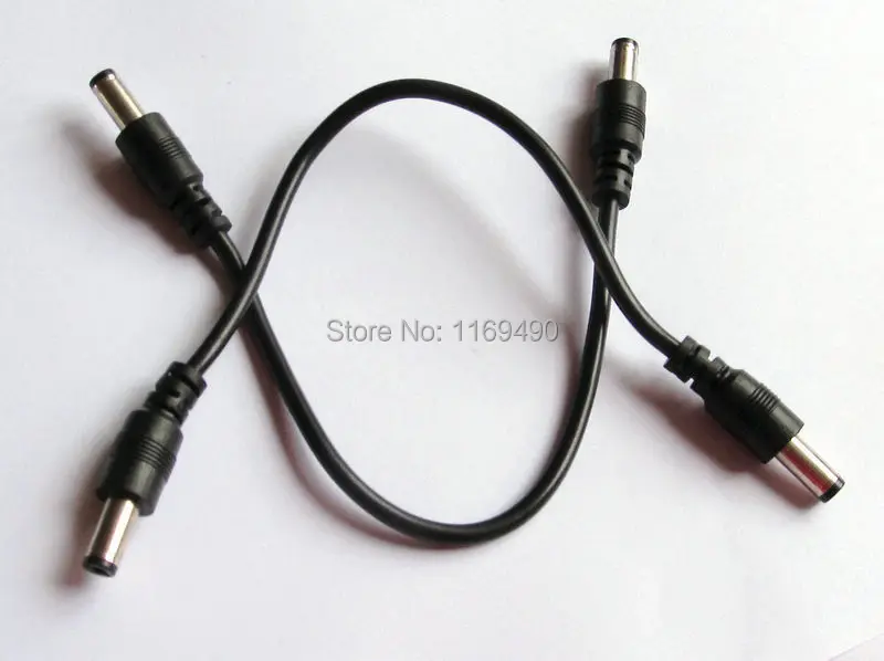 

10pcs / lot 5.5x2.1mm / 5.5*2.1 Monitor power cord DC cord light lines extension cable male to male 20cm , Free shipping