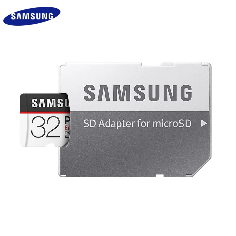 Samsung micro sd карта 32 Гб 64 Гб 128 выносливость Pro 17520 часов продолжительности жизни U1 C10 UHS-I слот для карт памяти для видео мониторный рекордер TF карты - Емкость: 32GB