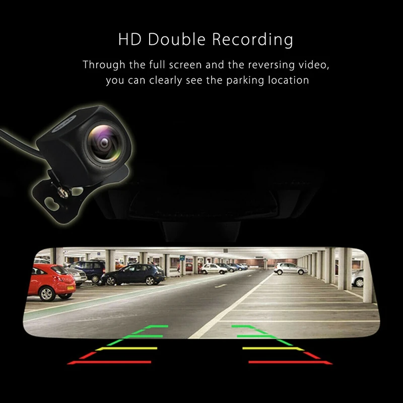 10 дюймов задний вид автомобильного регистратора зеркало Sprint Камера 1080 P Full HD с двумя линзами свяжитесь Экран Автомобильный видео Регистраторы