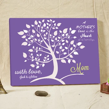 

Rustic Wedding Decoration Guest Book Frame Personalized Wedding Tree with Heart for Mom Unique Custom Signature Canvas Book Gift
