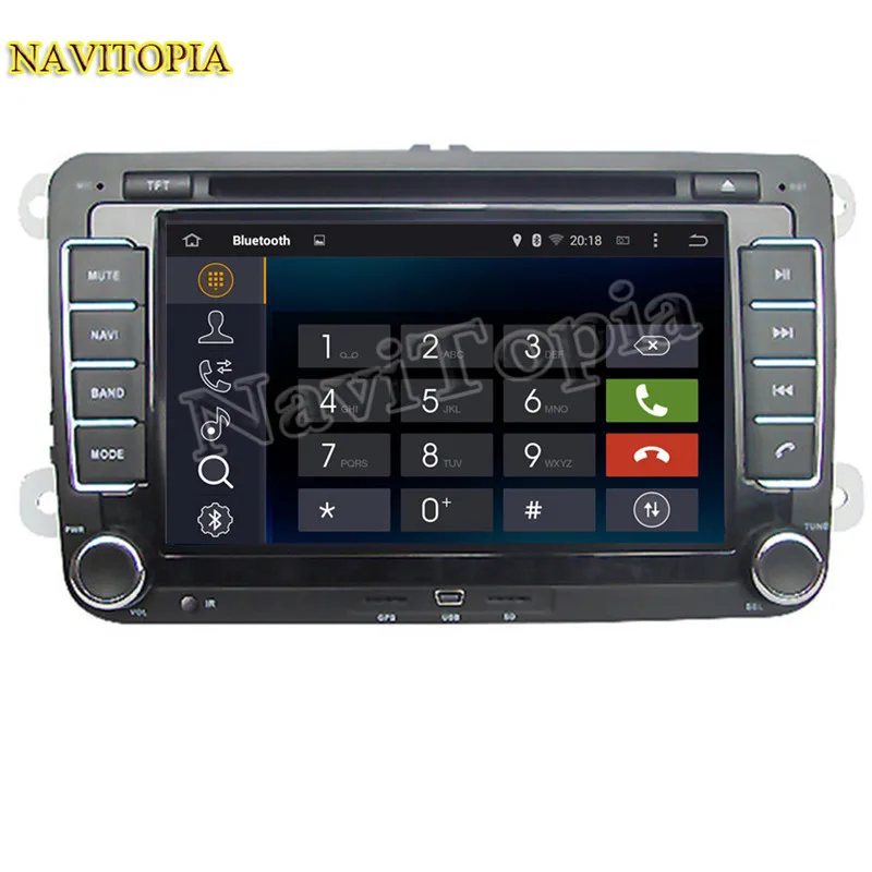 Discount Ectwodvd Android 9.0 Car Multimedia DVD Player for VW CROSS GOLF/BLUE MOTION for SPORTLINE/BORA/AMAROK GPS Navigation 11