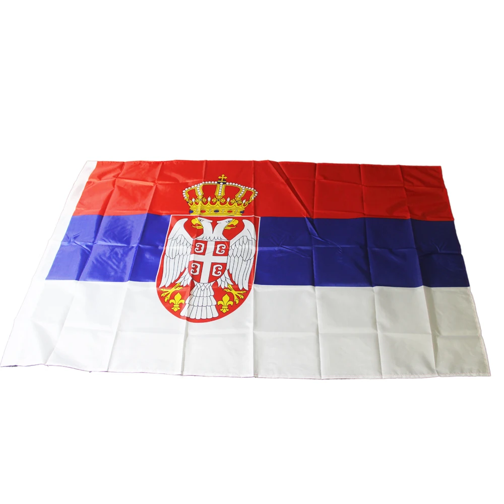 Сербия полиэстер Стандартный флаг флагов мира Республика флаг сербии SRB Сербский, баннару шествие удовлетворить вечерние украшения