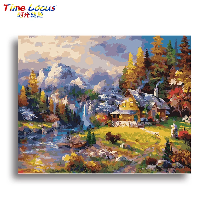

Scenery Forest Street Beach landscape Pictures By Numbers Canvas Oil Painting Home Decor Wall Art Hand Painted Artwork Unique