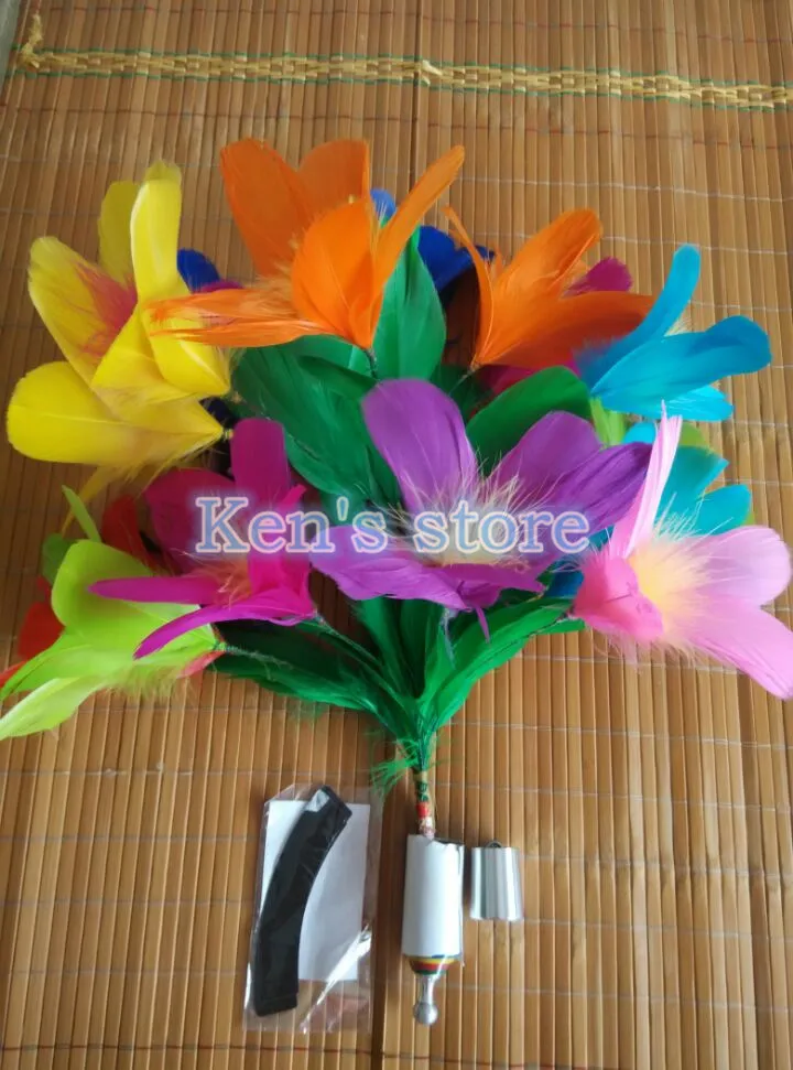 Vanishing Disappearing Cane To Flower Magic Tricks for Professional Magicians Close Up Stage Magic Tricks Magic Props Funny Toys
