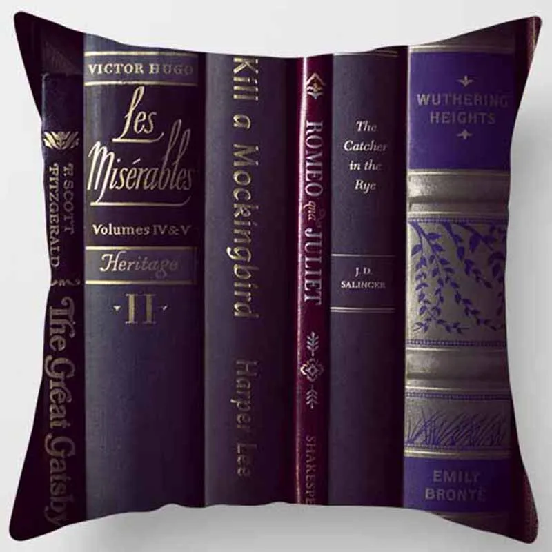 Hot sale beauty books pillow case men women girls ladies square pillow cases home creative color pillow cover 45*45cm - Цвет: 13