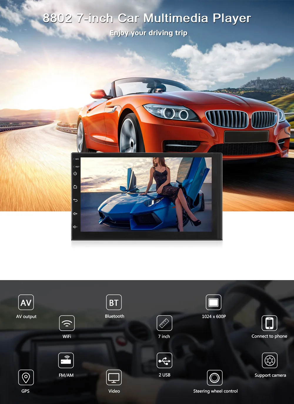 Cheap Zeepin 2din 7 Inch Touch Screen Android Car Multimedia Player Built In GPS Camera Available High Guality 1 Cheap Zeepin 2din 7 Inch Touch Screen Android Car Multimedia Player Built In GPS Camera Available High Guality 1