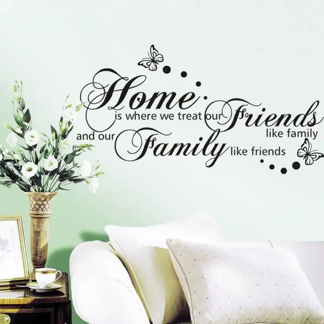 Neue 56 107 Cm Zuhause Ist Wo Wir Behandeln Freunde Wie Familie