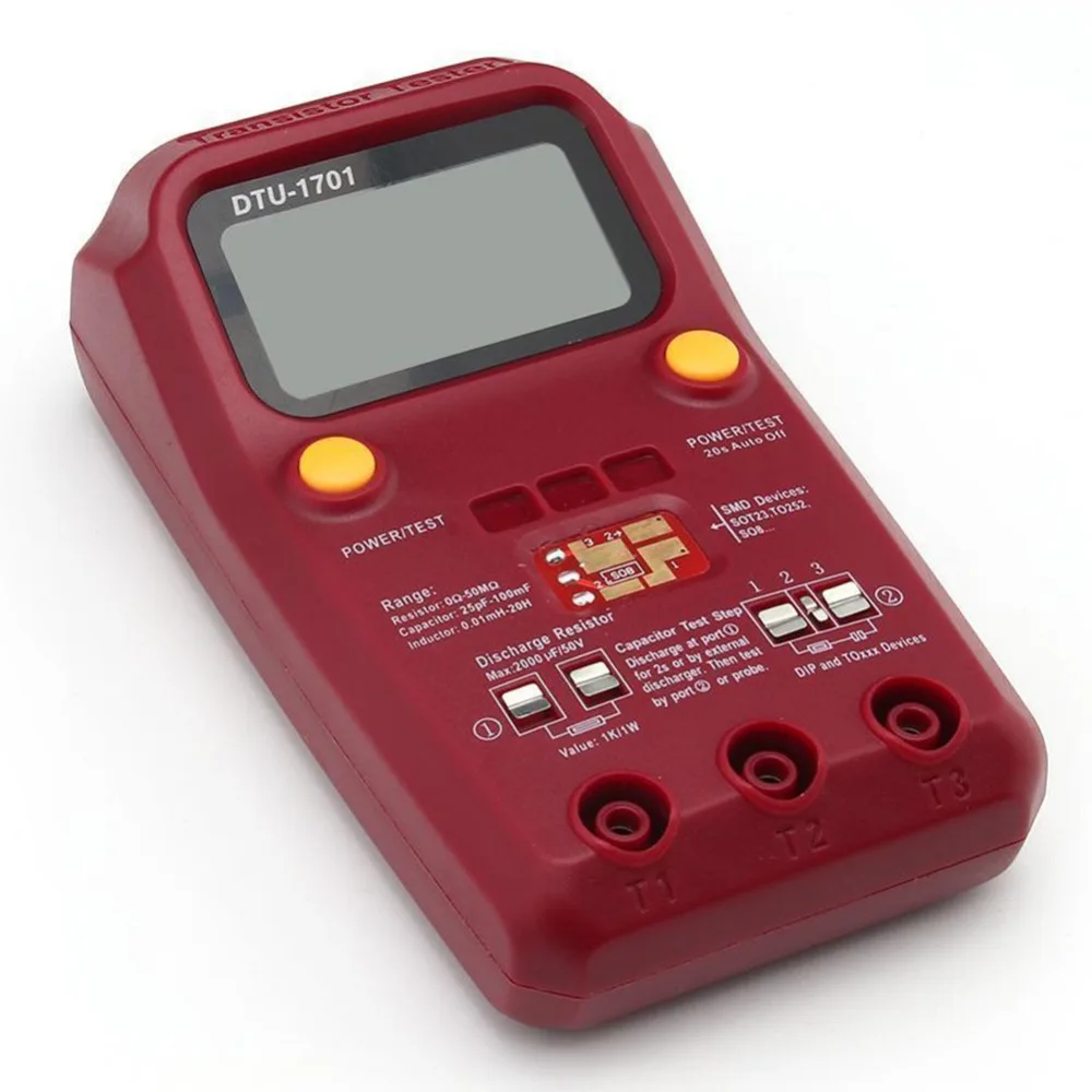 

DTU1701 TFT Screen Display Multi-functional TFT Transistor Capacitance Tester TX Electrical Instruments