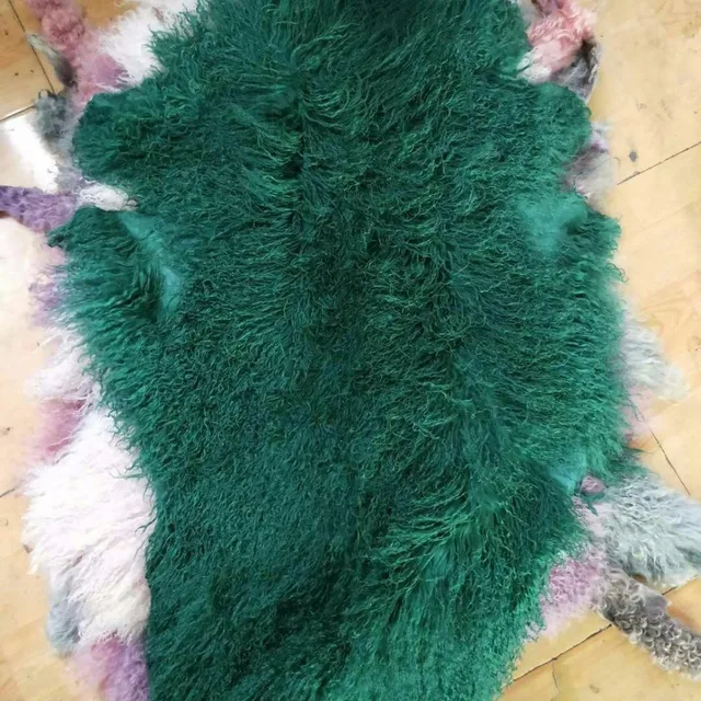 Top Quality Curly Kalgan Lamb Fur Skin Real Mongolian Top Quality Curly Kalgan Lamb Fur Skin Real Mongolian Pelt
