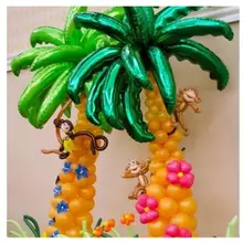 10 stücke 36 zoll kokospalme blatt Folie ballons Sommer party Hawaii Geburtstag Hochzeit Room Decor palm blatt Aluminium globos liefert