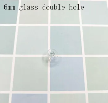 

100pcs/lot 6mm Clear glass wish bottle Bubble vial pendant globe charm DIY glass dome DIY jewelry finding supplies Two Holes Orb