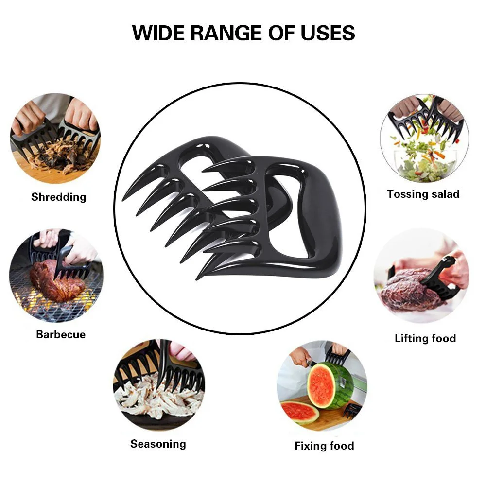 2 шт./компл. медвежьи когти барбекю вилка для барбекю щипцы Потяните мясо Shred разделочная вилка для свинины жаровня вилка для гриля кухонное оборудование для барбекю кухонный гаджет