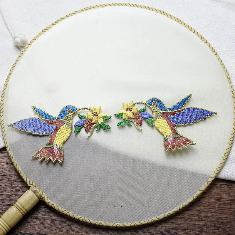 birds embroidery patches for clothes 2