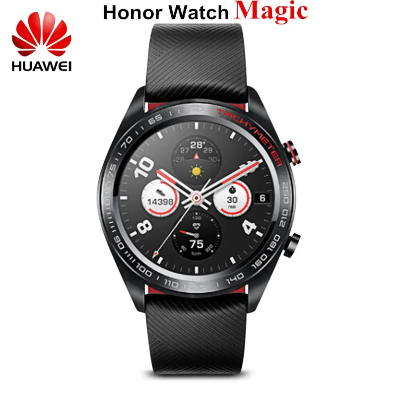 

Huawei Honor Watch Magic Smartwatch 1.2 Inch AMOLED Touchscreen Heartrate Monitoring BT4.2 BLE GPS 5ATM Waterproof