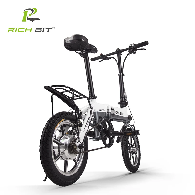 Excellent RichBit RT-618 14 Inch Folding Electric Bike 36V 250W 10.2Ah Lithium Battery Electric Bicycle Folding Electric Mountain Bike 3