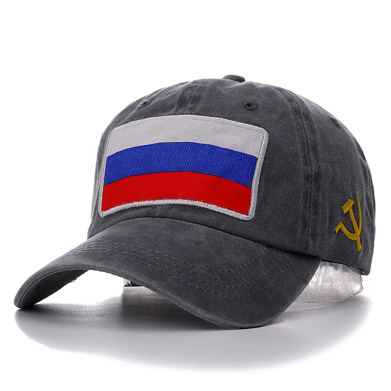 2019 جديد الربيع الصيف قبعة بيسبول الروسية العلم كاب عالية الجودة غسلها القطن Snapback قبعة رخيصة CCCP جاهزة كاب للرجال النساء