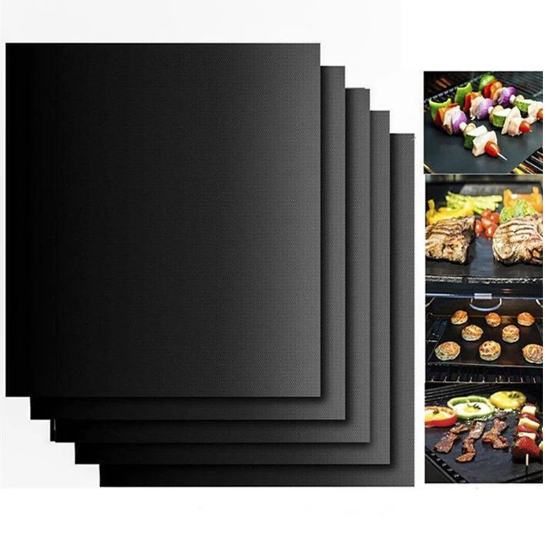 1PC Reusable BBQ Grill Mat Pad Sheet Hot Plate Nonstick Bakeware Portable Easy Clean 1PC Reusable BBQ Grill Mat Pad Sheet Hot Plate Nonstick Bakeware Portable Easy Clean
