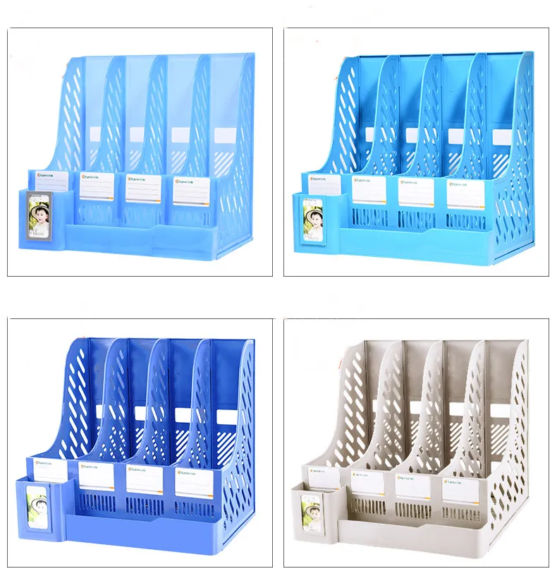 Rack de Moda Fresco e Artigos de Papelaria do Desktop do Escritório Caixa de Recebimento com Caneta Titular da Pasta Caixa de Recebimento Arquivo Cesta Pequeno Cor 9 Cor Arquivo Cesta Rack de Moda Pequeno