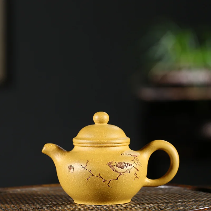 

Full Manual Raw Ore Gold Section Muddy Only Kettle Infusion Of Tea Preserve One's Health Kettle Kungfu Online Teapot Tea Set