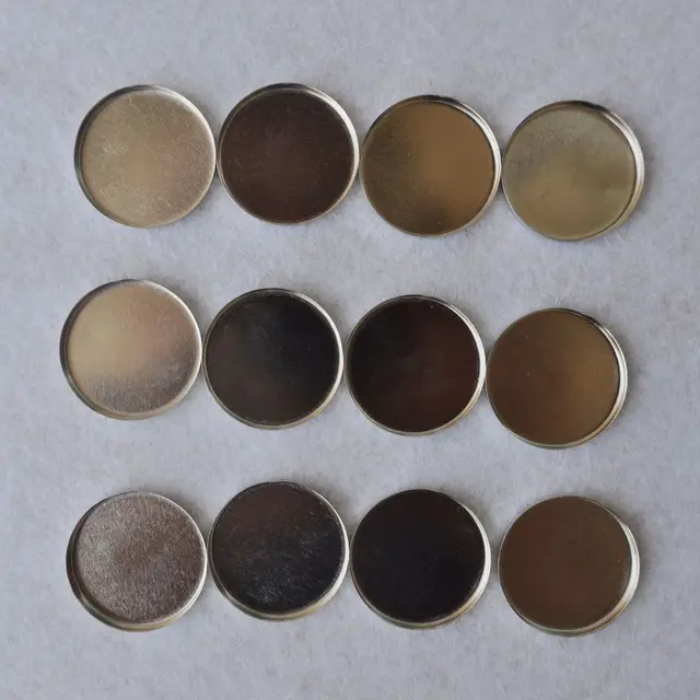 Makeup Tool Kits 12pcs Empty Round Tin Pans For Eye Shadow Palette