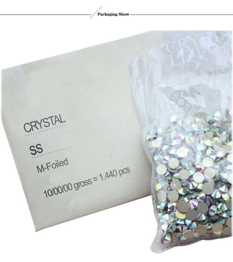 Glass Flat Back Rhinestones (6)