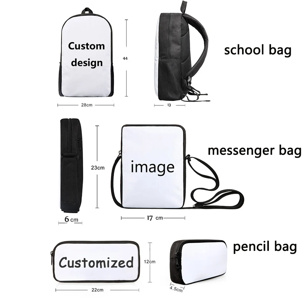 Крутая сумка для книг, рюкзак с изображением акулы из мультфильма, черная школьная сумка, рюкзаки для начальной школы, рюкзак для мальчиков-подростков, мужской рюкзак - Цвет: CEK-print your image