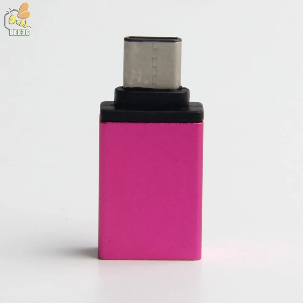 C штекерным Femal металл usb c Тип-C Тип c мужчина к USB 3.0 Женский адаптер конвертер OTG для MacBook супер книга zuk Huawei 500