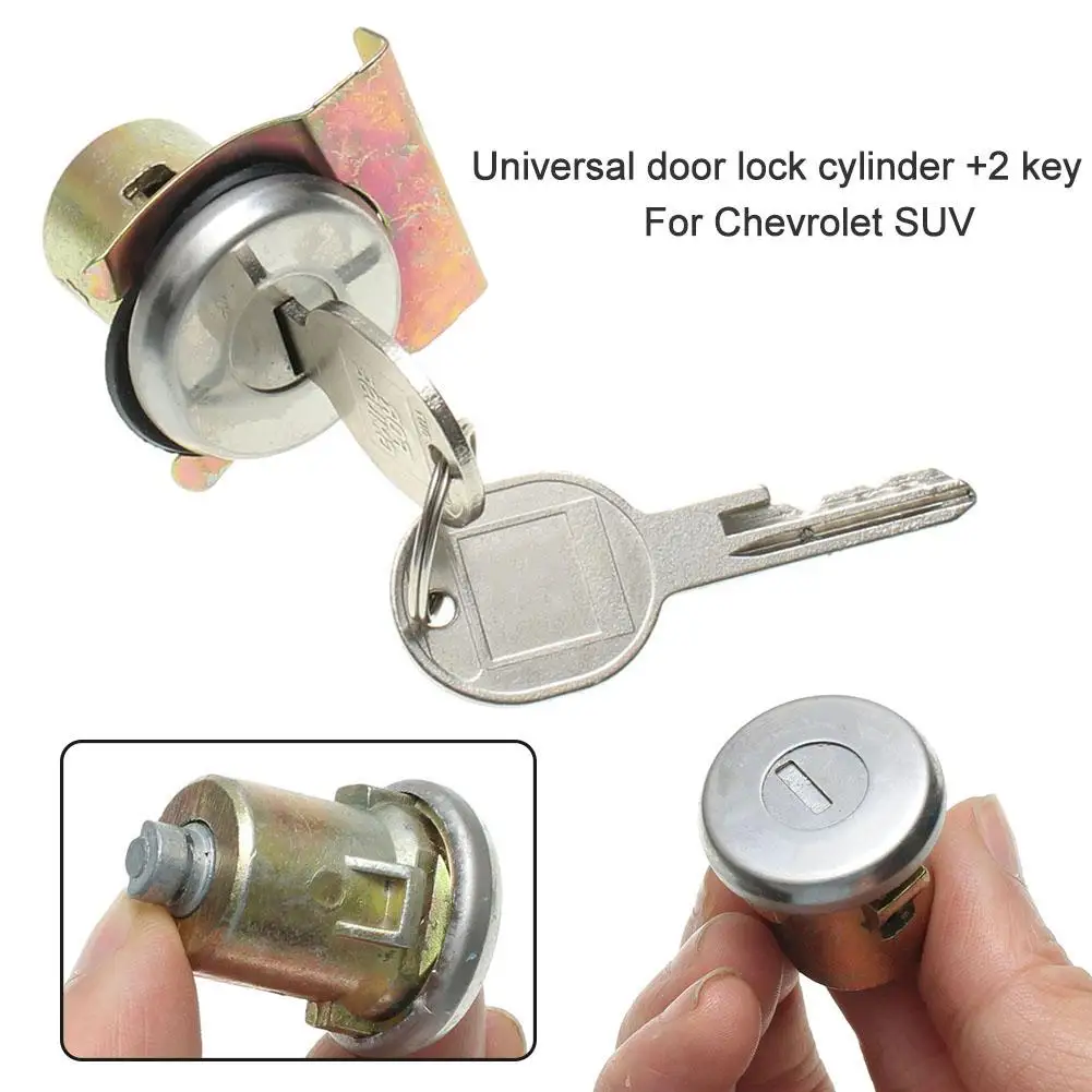 2Pcs Universal Metal Door Lock Cylinder Car Door Lock Cylinders with Keys  for Chevrolet Truck SUV AliExpress