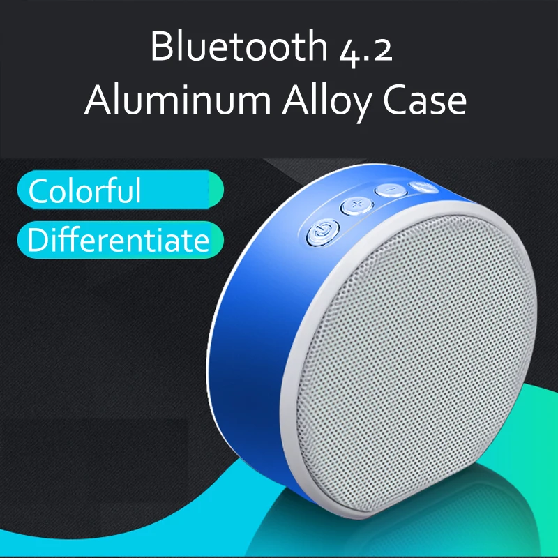 

Blue Red Black Gold Portable Bluetooth Speaker Wireless Player 600mA Li-on Battery For Telefono MP3 Player PC Laptop Notebook