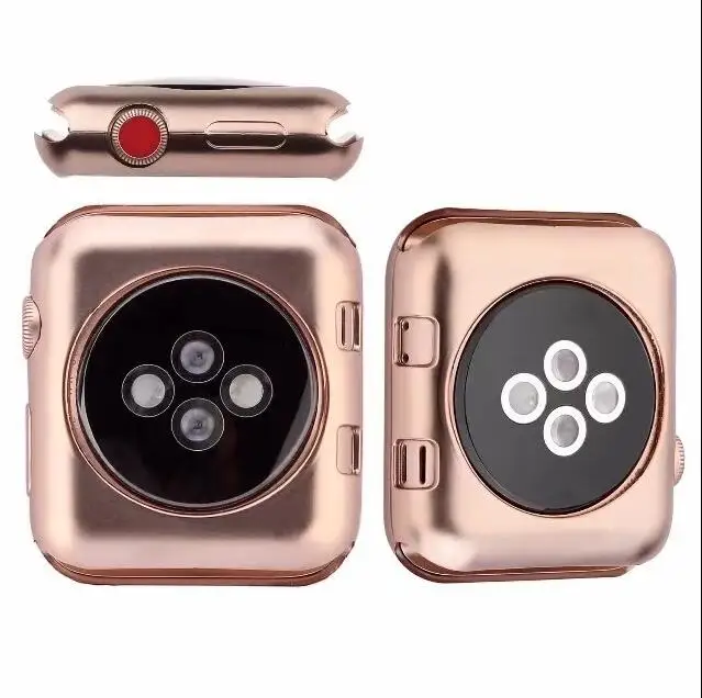 Серия 1 и 2 и 3 мягкий силиконовый бампер для Apple Watch Case 38 мм 42 мм модный защитный чехол из ТПУ для iWatch идеальный бампер