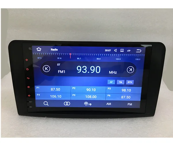 Top android car radio 9 Inch Full Touch For Mercedes-benz ML class W 164 2005-2012 GL class X164 2005-2012 WIFI OBD 16