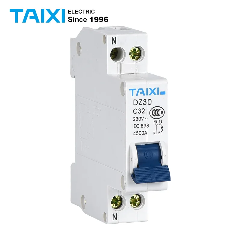 

DZ30-32 mini circuit breaker DPN MCB 1P+N DZ30LE-32 DPNL RCBO Residual Current Circuit breaker with Overload Protection RCCB