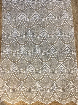 

Wholesale factory price classical style custom embroidery beading lace colorful tulle mesh fabric for fashion dress 5Yards/Lot