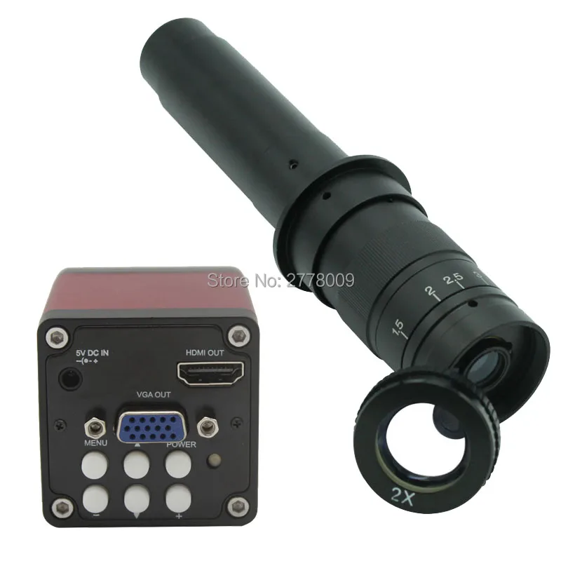 

Free Shipping 1.3MP 30FPS HDMI VGA Dual Output Digital Industrial Microscope Camera With Max 600X Optical C-mount Lens