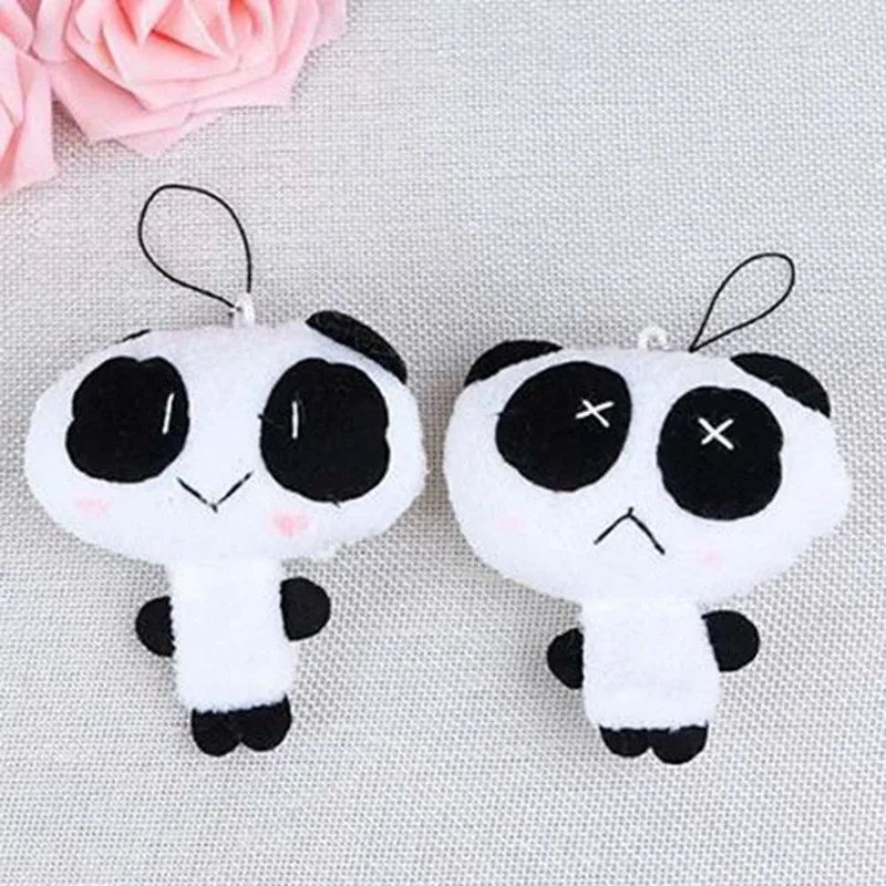 1 шт. Kawaii Lover панда маленькая плюшевая игрушка кукла подвеска брелок для ключей