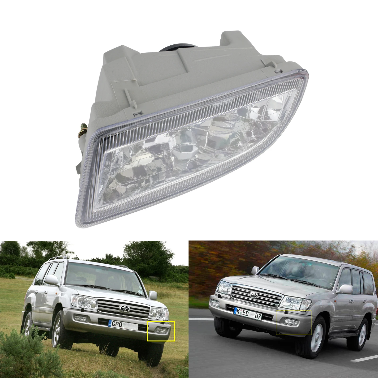 ANGRONG для Toyota Land Cruiser Amazon 98 07 противотуманная фара левая пассажирская сторона без