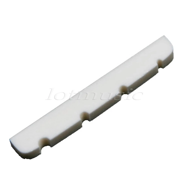 1Pcs Real Bone Nut Bass 4 String Nut for Bass Guitar Replacementbone