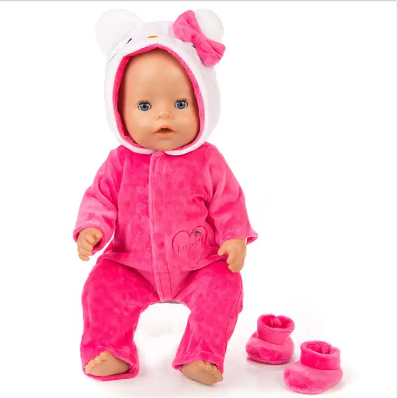 Born New Baby Doll Одежда Подходит для 18 дюймов 40-43 см кукла Единорог Страус кошка Пони аксессуары Одежда для ребенка подарок на день рождения