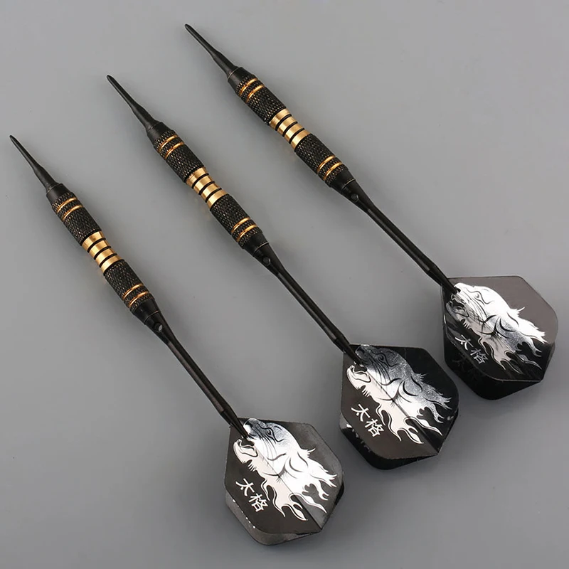 

Black Pro Darts 23g Safty Soft Darts Electronic Soft Tip Dardos For Indoor Professional Dartboard Games 3PCS/1PCS