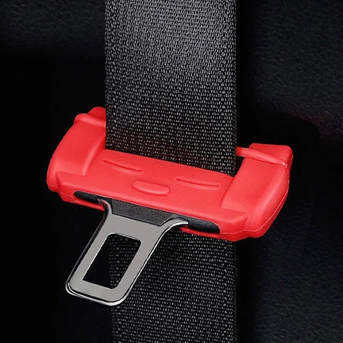 Car Safety Belt Buckle Silicon Protector Anti-Scratch Seat Belt Buckle Clip Interior Accessories for BMW VW Audi Toyota - Название цвета: 1 pieces