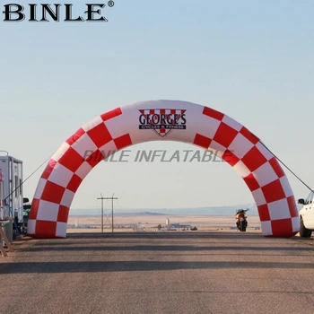 شراءعرف الطباعة رخيصة بالون قوس قابل للنفخ مع الشيكات نفخ العملاقة للإعلان